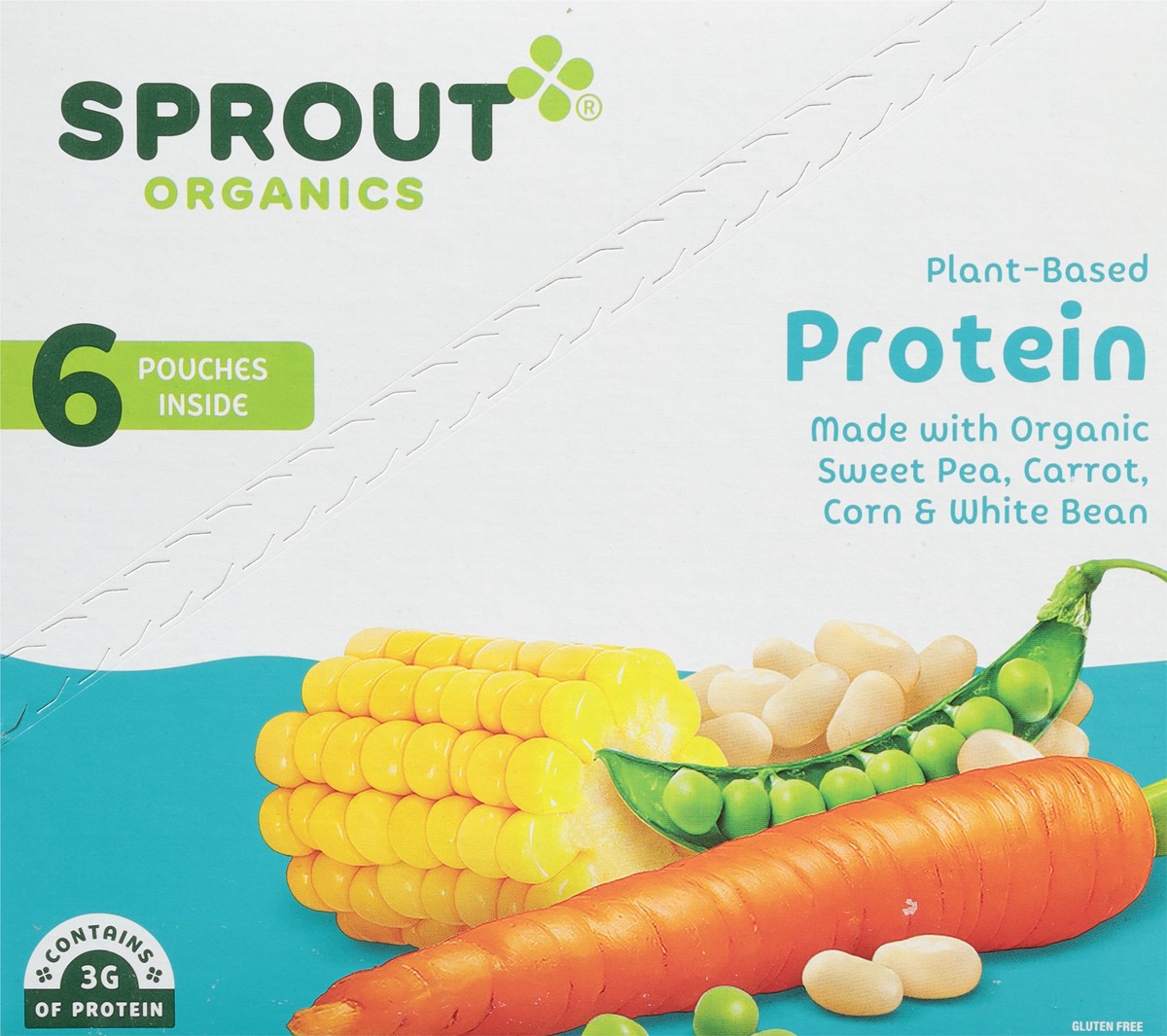 slide 3 of 12, Sprout Organics Plant-Based Protein 6 - 4 oz Pouches, 6 ct