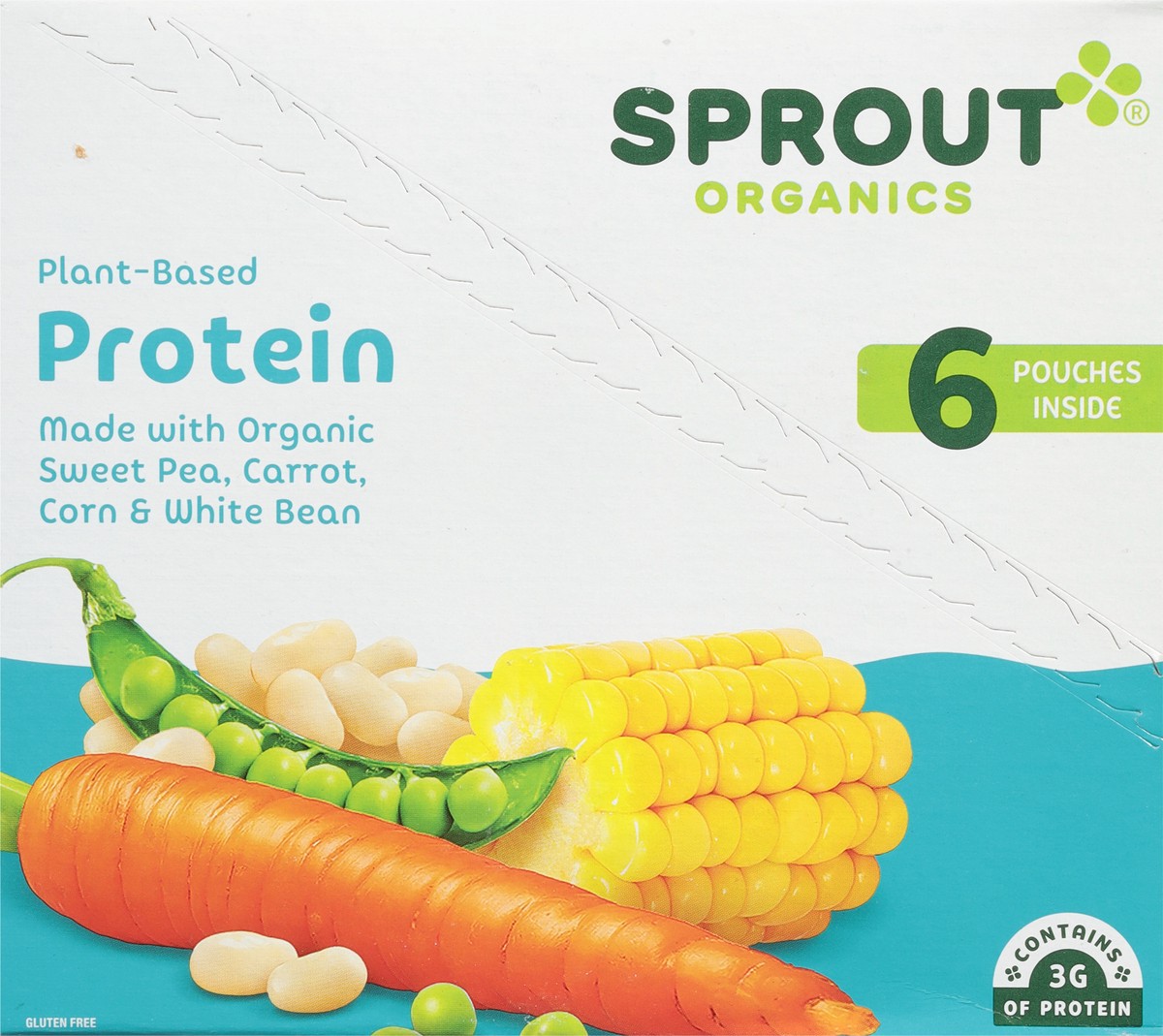 slide 12 of 12, Sprout Organics Plant-Based Protein 6 - 4 oz Pouches, 6 ct