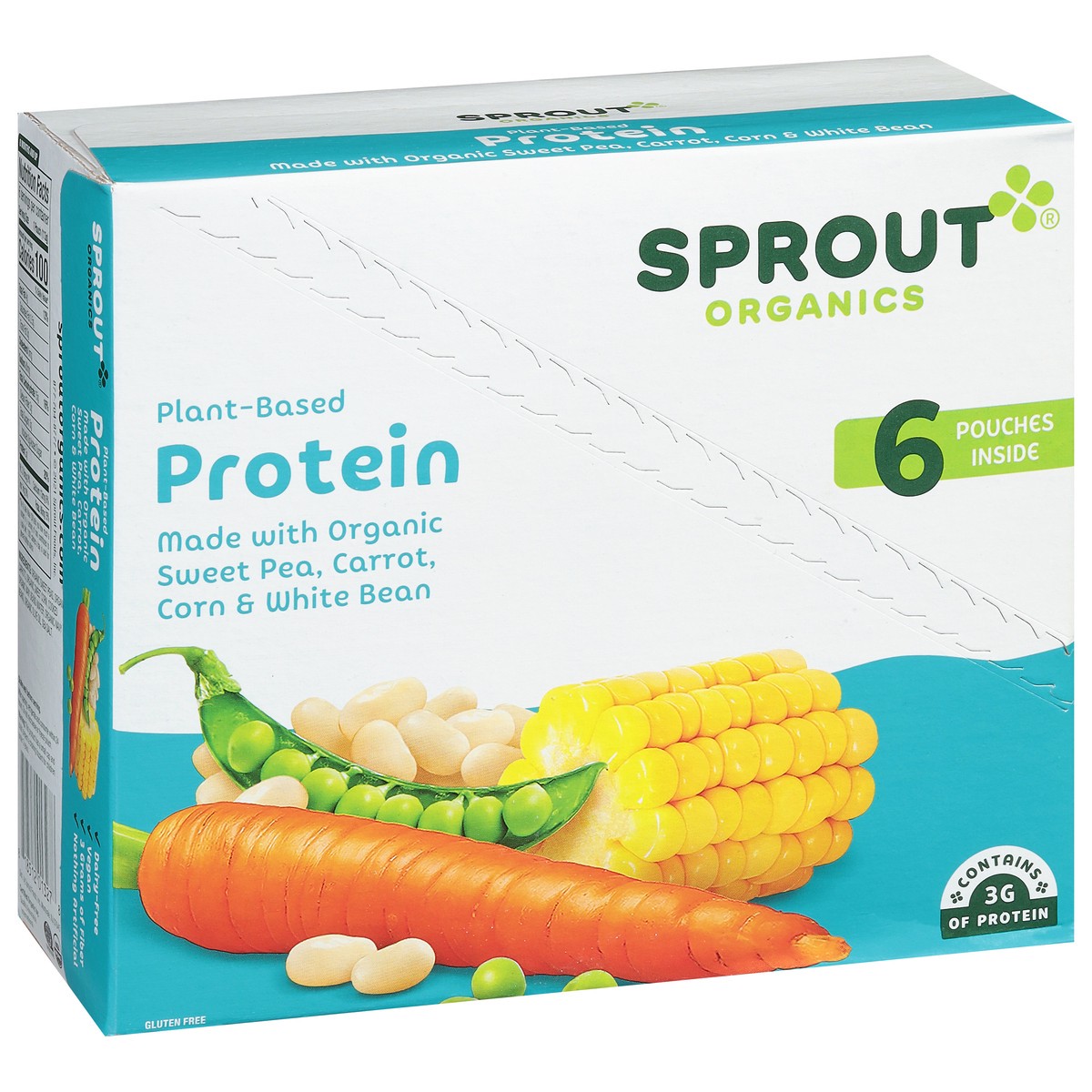 slide 4 of 12, Sprout Organics Plant-Based Protein 6 - 4 oz Pouches, 6 ct