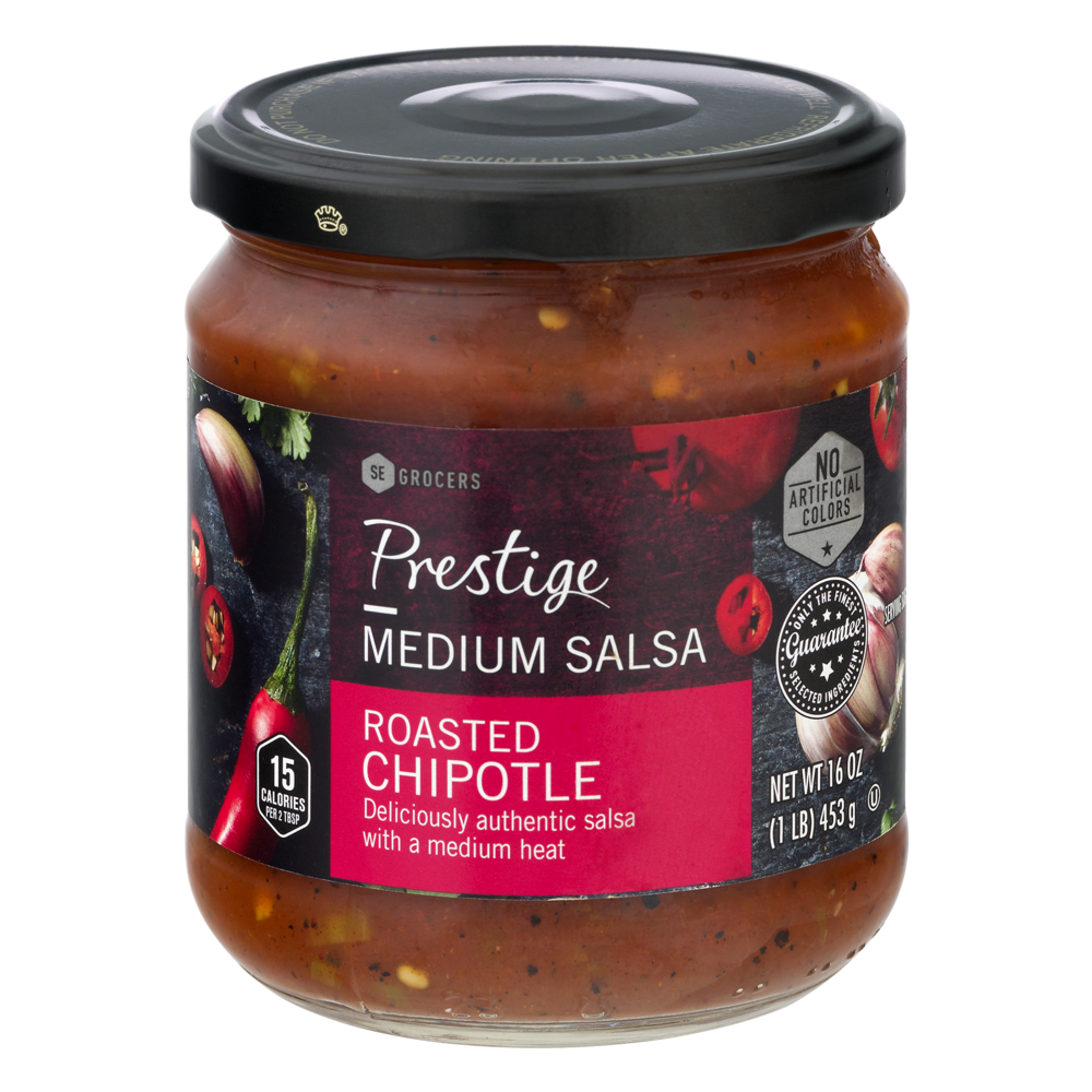 slide 1 of 1, SEG Prestige Chipotle Salsa, 16 oz