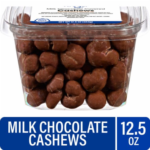 slide 1 of 1, Kroger® Milk Chocolate Covered Cashews, 12.5 oz