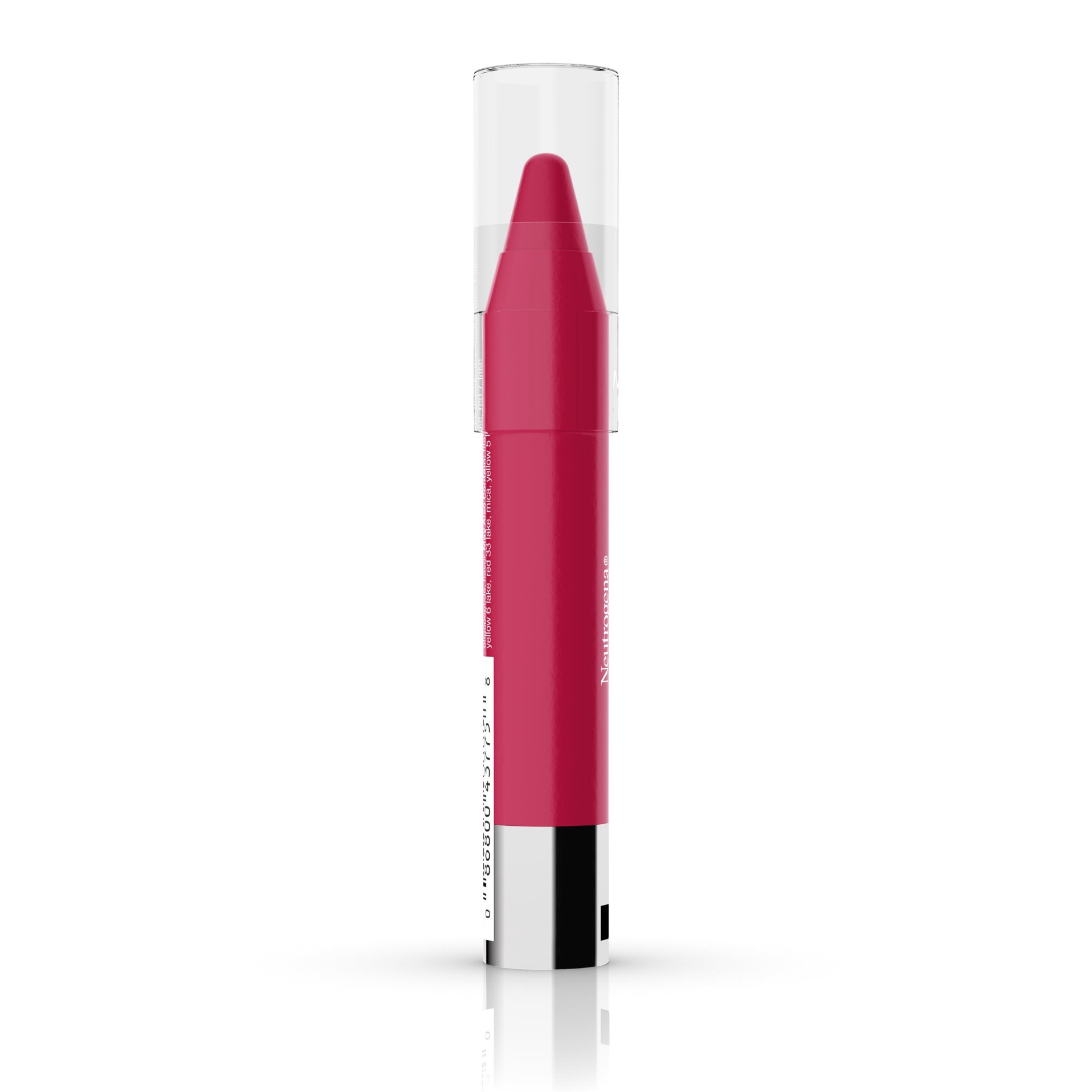 slide 4 of 7, Neutrogena MoistureSmooth Color Stick for Lips, Moisturizing and Conditioning Lipstick with a Balm-Like Formula, Nourishing Shea Butter and Fruit Extracts, 150 Cherry Pink,.011 oz, 0.11 oz