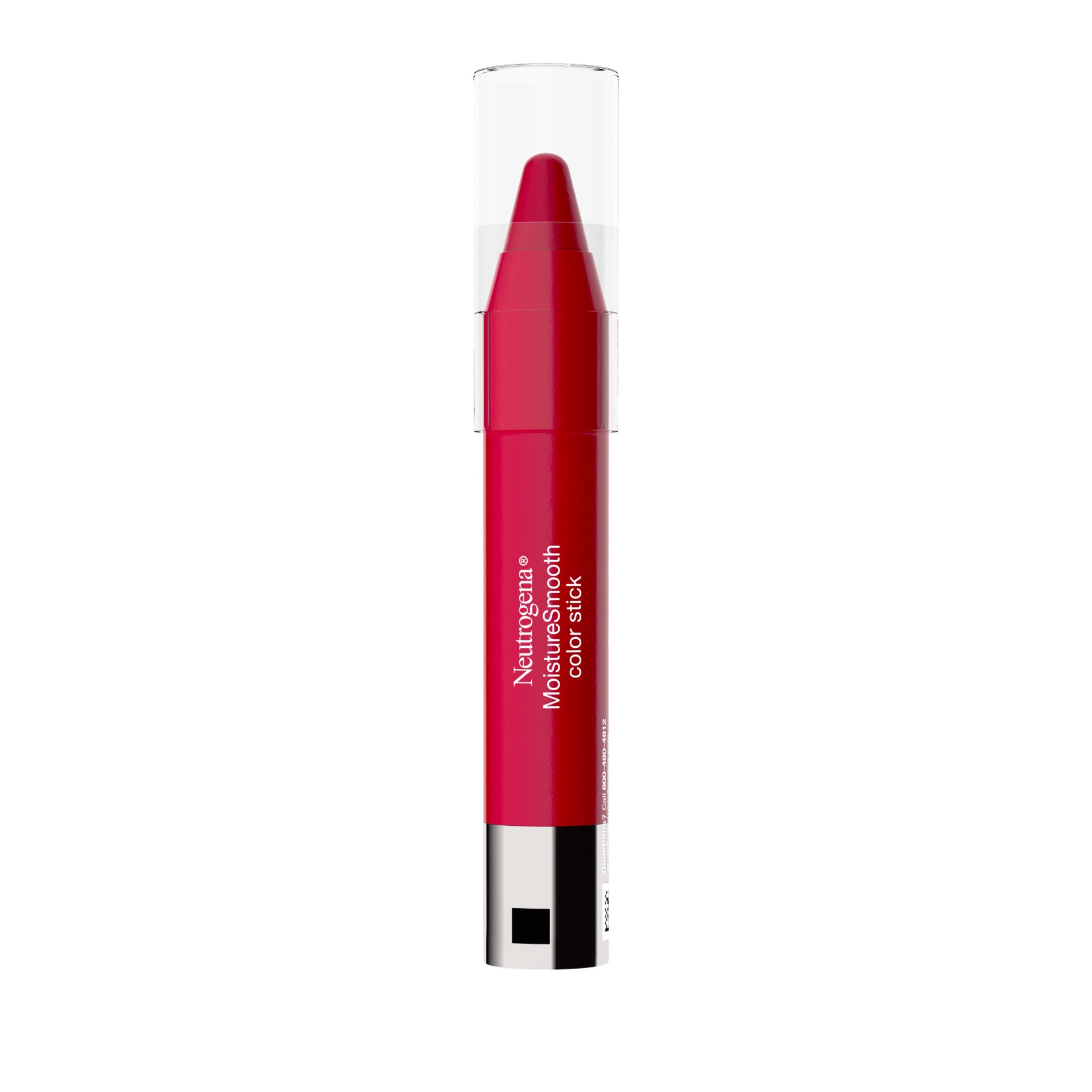 slide 1 of 7, Neutrogena MoistureSmooth Color Stick for Lips, Moisturizing and Conditioning Lipstick with a Balm-Like Formula, Nourishing Shea Butter and Fruit Extracts, 150 Cherry Pink,.011 oz, 0.11 oz