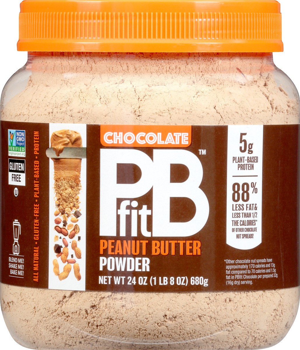 slide 1 of 13, PBfit Chocolate Peanut Butter Powder 24 oz, 24 oz