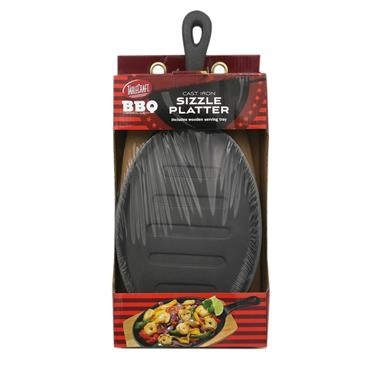slide 1 of 1, Table Craft TableCraft Bbq Cast Iron Sizzle Platter, 1 ct