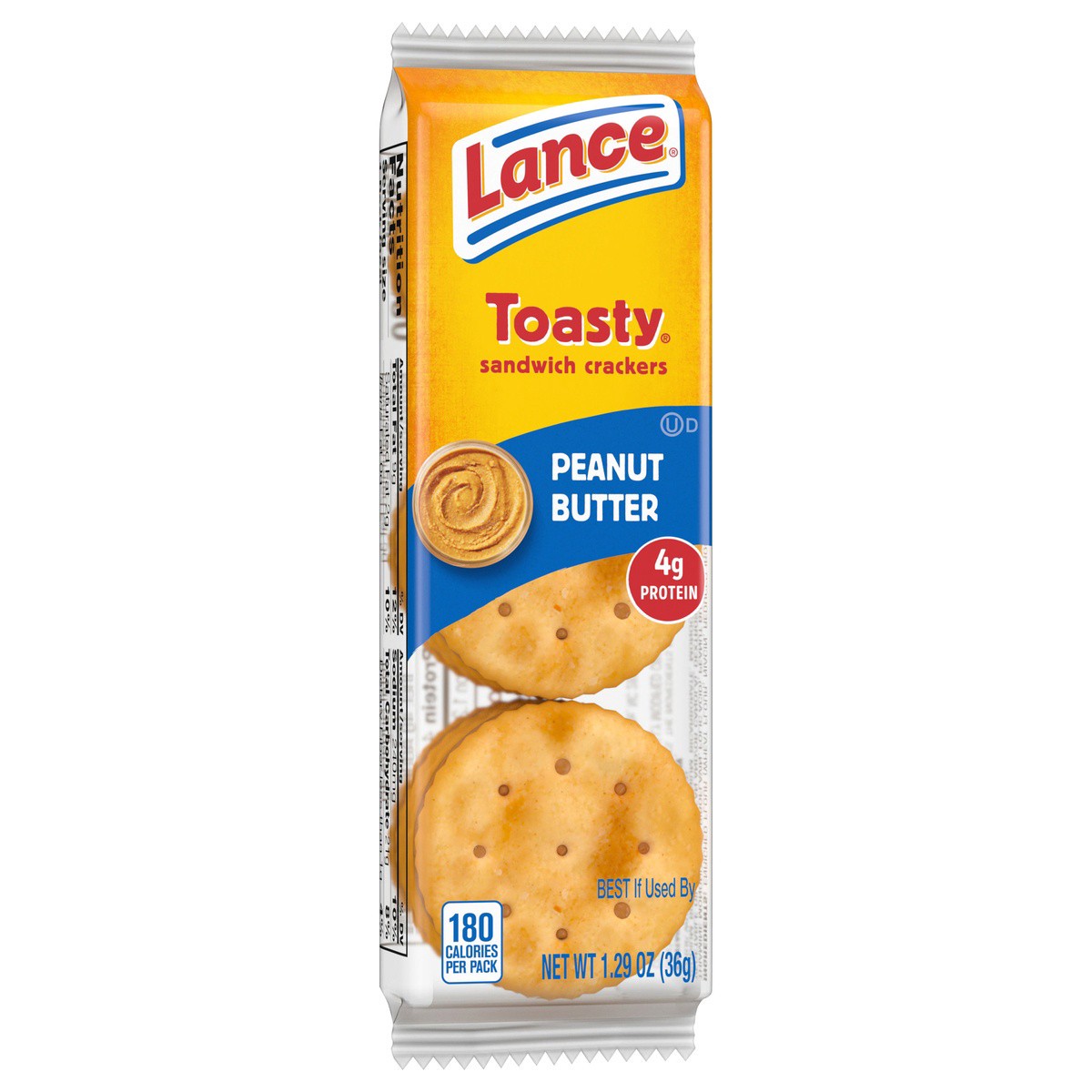 slide 8 of 9, Lance Toasty Peanut Butter Sandwich Crackers, 1.29 oz