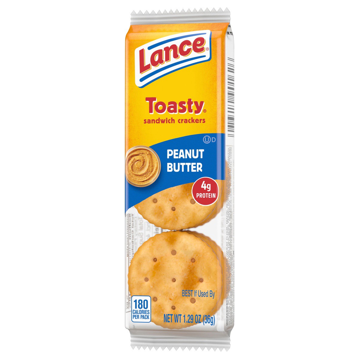 slide 5 of 9, Lance Toasty Peanut Butter Sandwich Crackers, 1.29 oz