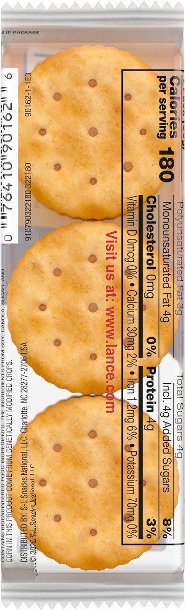 slide 4 of 9, Lance Toasty Peanut Butter Sandwich Crackers, 1.29 oz