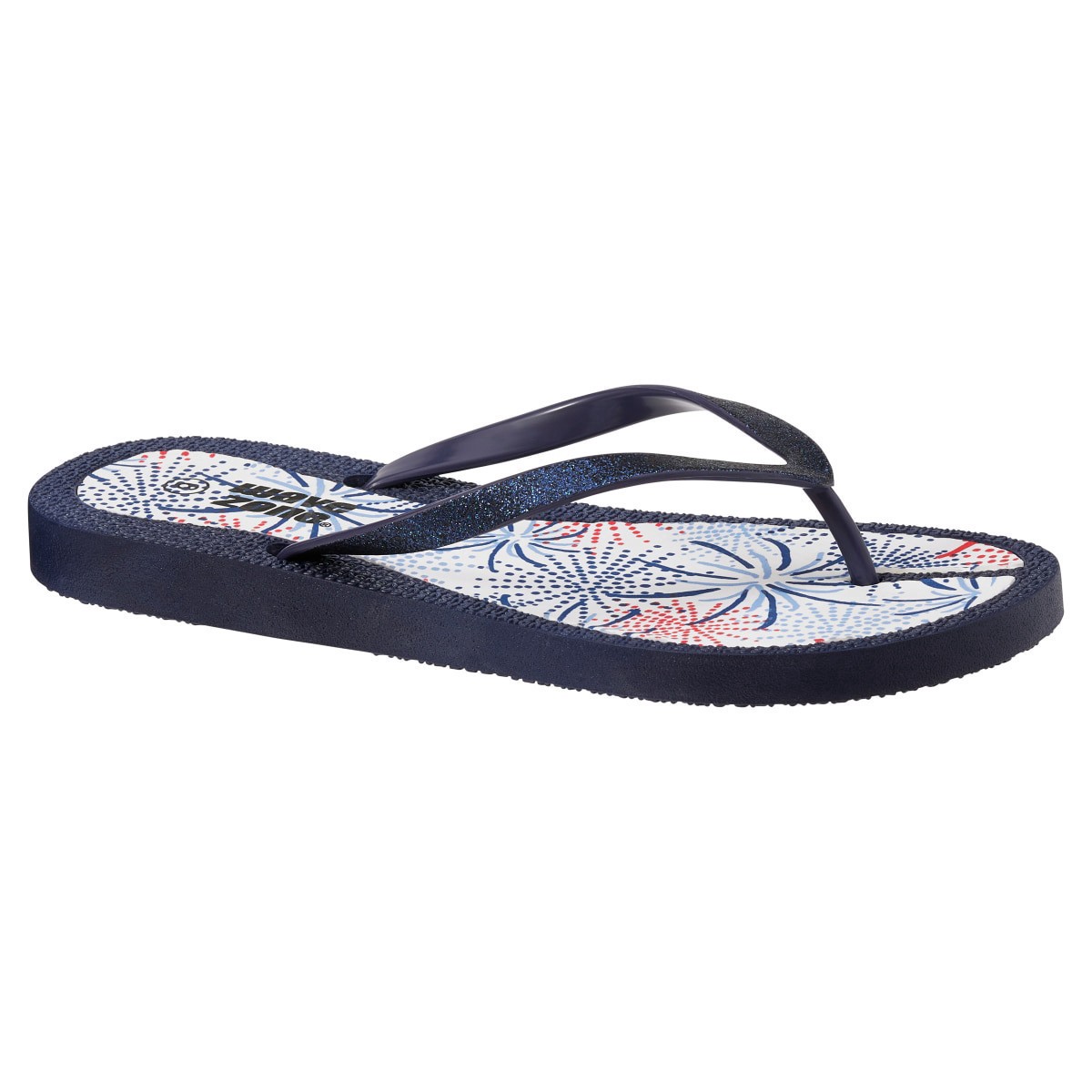 slide 1 of 21, Wave Zone Women's Fireworks Beach Sandals, Navy, Size 8, 1 ct