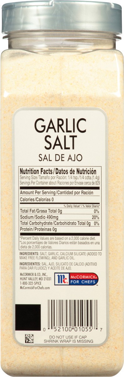 slide 11 of 13, McCormick Culinary Garlic Salt, 41.25 oz, 41.25 oz