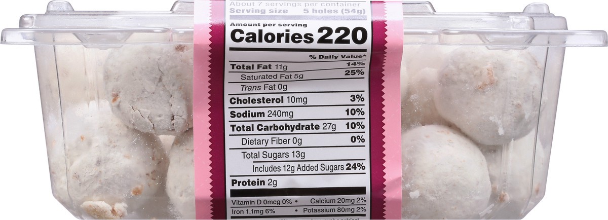 slide 2 of 14, First Street Powdered Donut Holes, 14 oz