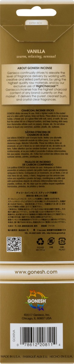 slide 9 of 9, HISPANIC CANDLES Incense Sticks Vanilla Extra Rich, 1 ct