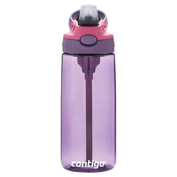 slide 12 of 21, Contigo Kids Water Bottle with Redesigned AUTOSPOUT Straw, Eggplant & Punch, 20 oz