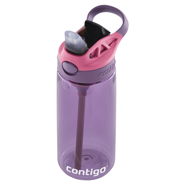slide 20 of 21, Contigo Kids Water Bottle with Redesigned AUTOSPOUT Straw, Eggplant & Punch, 20 oz