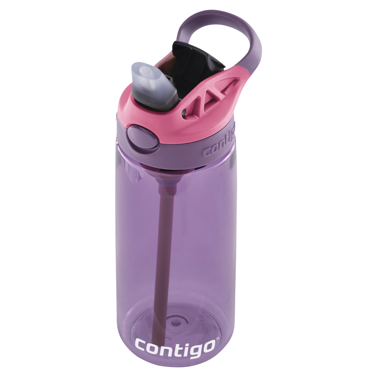 slide 21 of 21, Contigo Kids Water Bottle with Redesigned AUTOSPOUT Straw, Eggplant & Punch, 20 oz