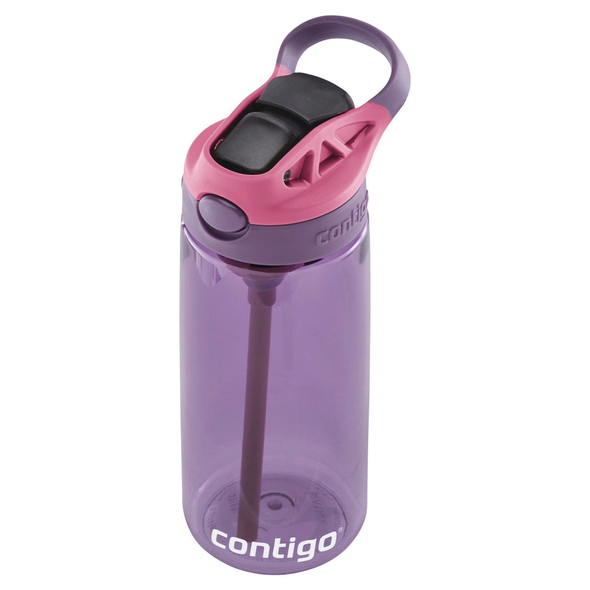 slide 9 of 21, Contigo Kids Water Bottle with Redesigned AUTOSPOUT Straw, Eggplant & Punch, 20 oz