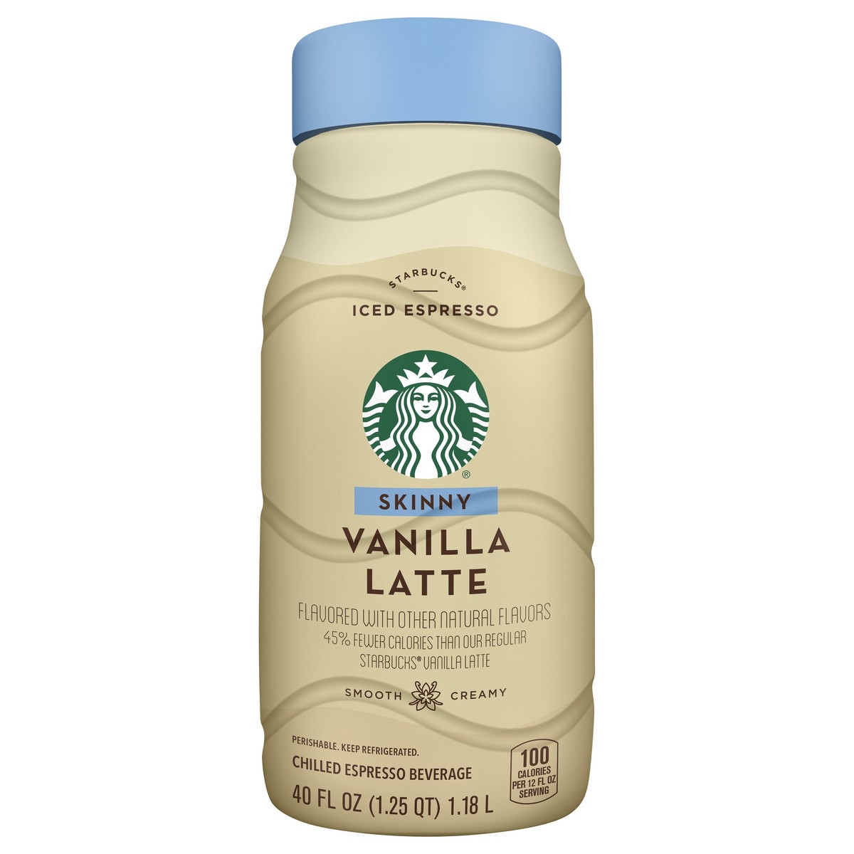 slide 1 of 8, Starbucks Skinny Vanilla Latte Iced Espresso 40 oz, 40 oz