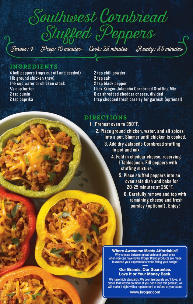 slide 5 of 5, Kroger Jalapeno Cornbread Stuffing Mix - 6 oz, 6 oz