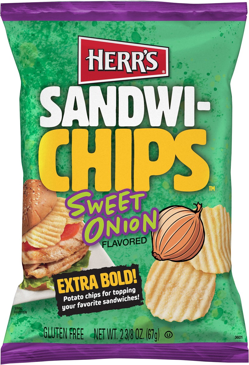 slide 10 of 11, Herr's Sweet Onion Sandwichips - 2.38 oz, 2.38 oz