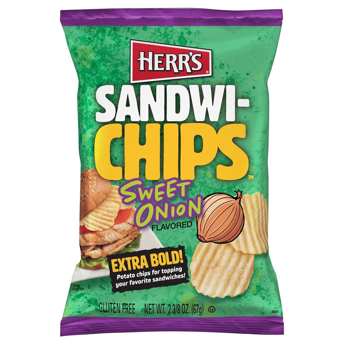 slide 8 of 11, Herr's Sweet Onion Sandwichips - 2.38 oz, 2.38 oz