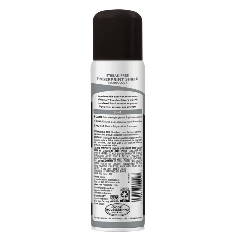 slide 9 of 9, Weiman Stainless Steel Cleaner and Polish - 12oz, 12 oz