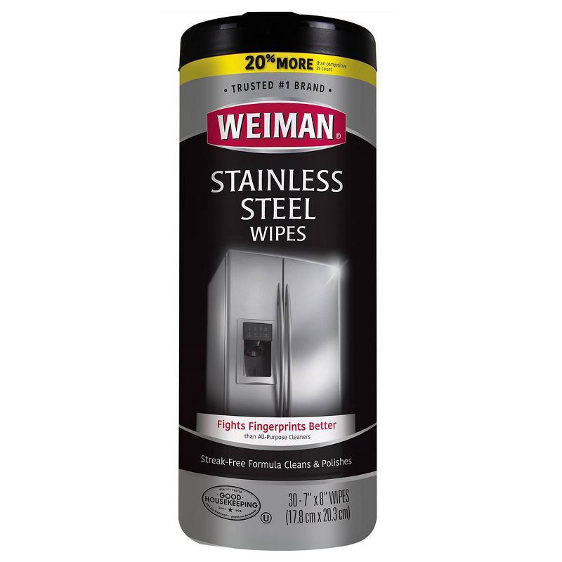 slide 1 of 9, Weiman Stainless Steel Wipes - 30ct, 30 ct