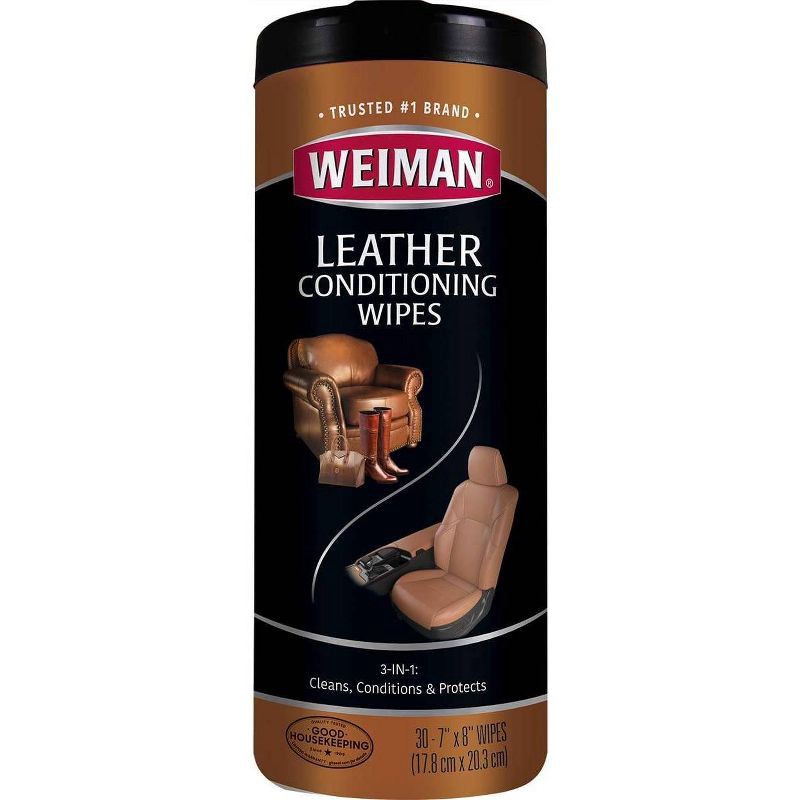 slide 1 of 8, Weiman Leather Wipes - 30ct, 30 ct