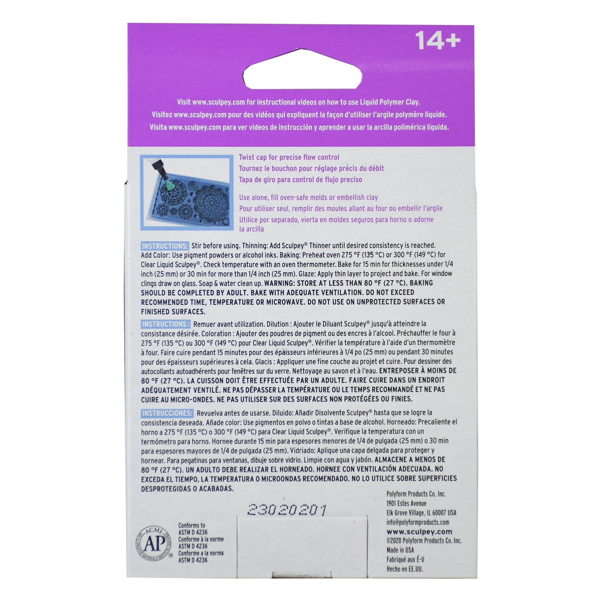 slide 3 of 4, Liquid Sculpey Primary Multi-Pack, 1 fl oz