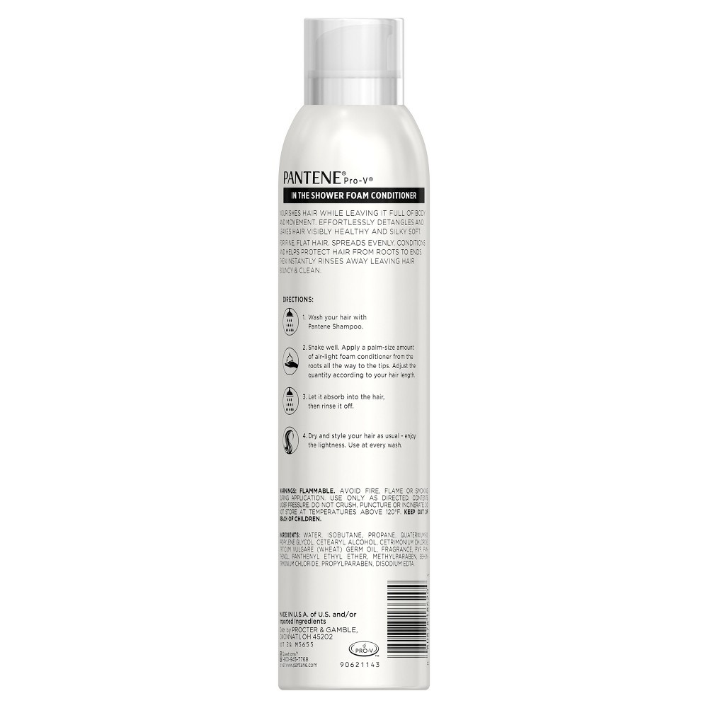 slide 3 of 3, Pantene Pro-V Classic Clean In-The-Shower Foam Conditioner, 6 oz
