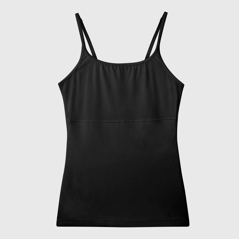 slide 6 of 7, Maidenform Self Expressions Women's Suddenly Skinny Tailored Cami 489 - Black L: Medium Control, Adjustable Strap, 1 ct