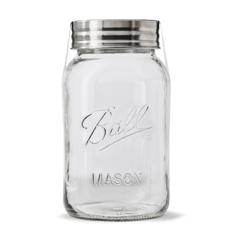 slide 3 of 7, Ball 32oz 12pk Glass Regular Mouth Mason Jar with Lid and Band, 12 ct; 32 oz