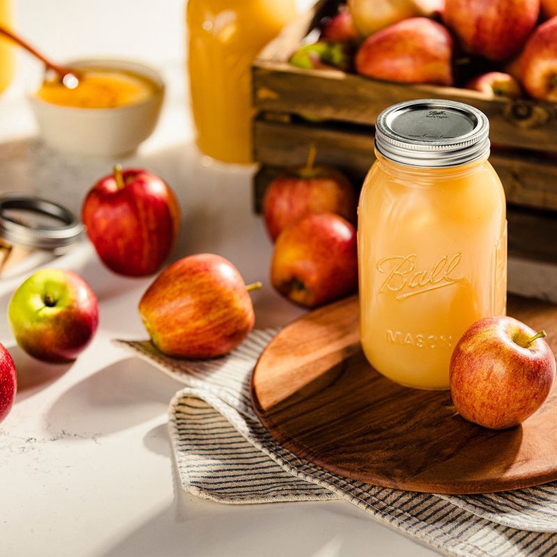 slide 6 of 7, Ball 32oz 12pk Glass Regular Mouth Mason Jar with Lid and Band, 12 ct; 32 oz