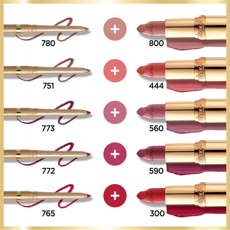 slide 5 of 6, L'Oreal Paris Colour Riche Original Satin Lipstick for Moisturized Lips - 140 Mauved - 0.13oz, 0.13 oz