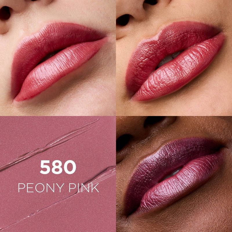 slide 2 of 5, L'Oreal Paris Colour Riche Original Satin Lipstick for Moisturized Lips - 580 Peony Pink - 0.13oz, 0.13 oz