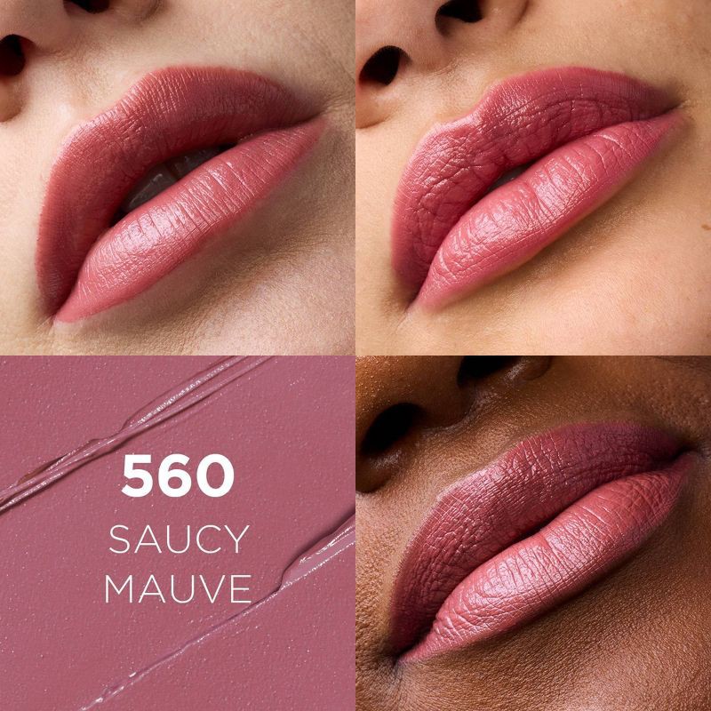 slide 2 of 6, L'Oreal Paris Colour Riche Original Satin Lipstick for Moisturized Lips - 560 Saucy Mauve - 0.13oz, 0.13 oz