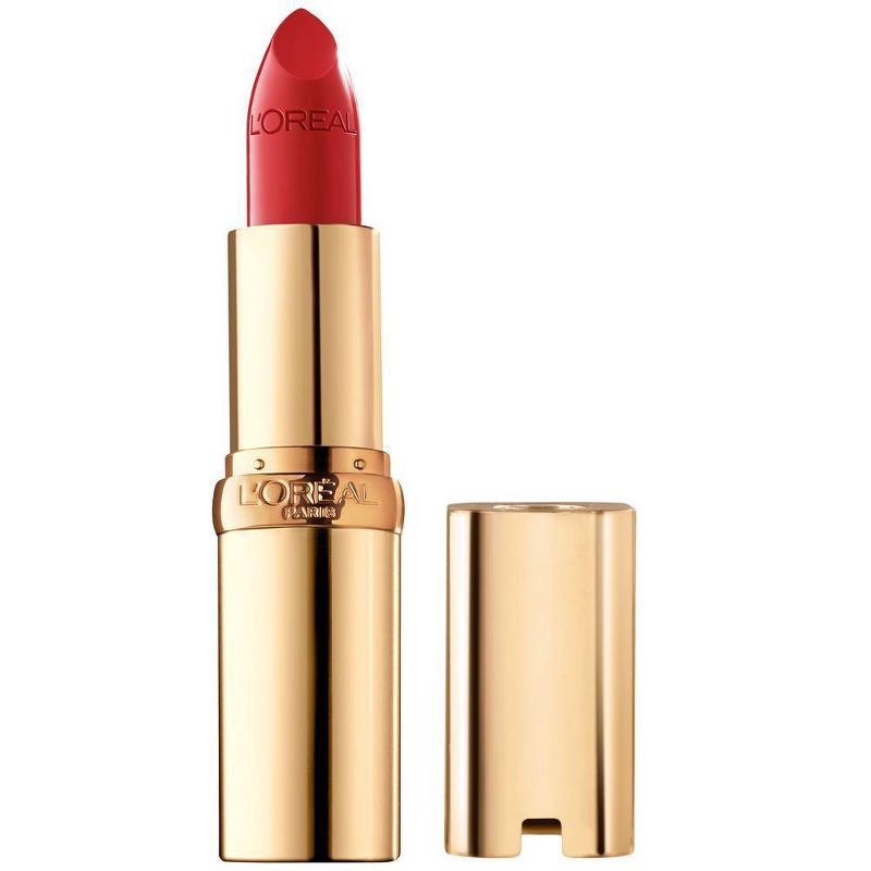 slide 1 of 5, L'Oreal Paris Colour Riche Original Satin Lipstick for Moisturized Lips - 350 British Red - 0.13oz, 0.13 oz