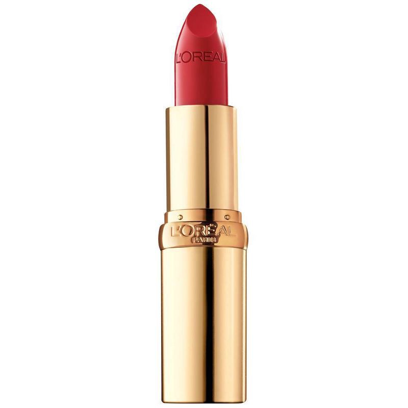 slide 8 of 8, L'Oreal Paris Colour Riche Original Satin Lipstick for Moisturized Lips - 300 Le Rouge Paris - 0.13oz, 0.13 oz