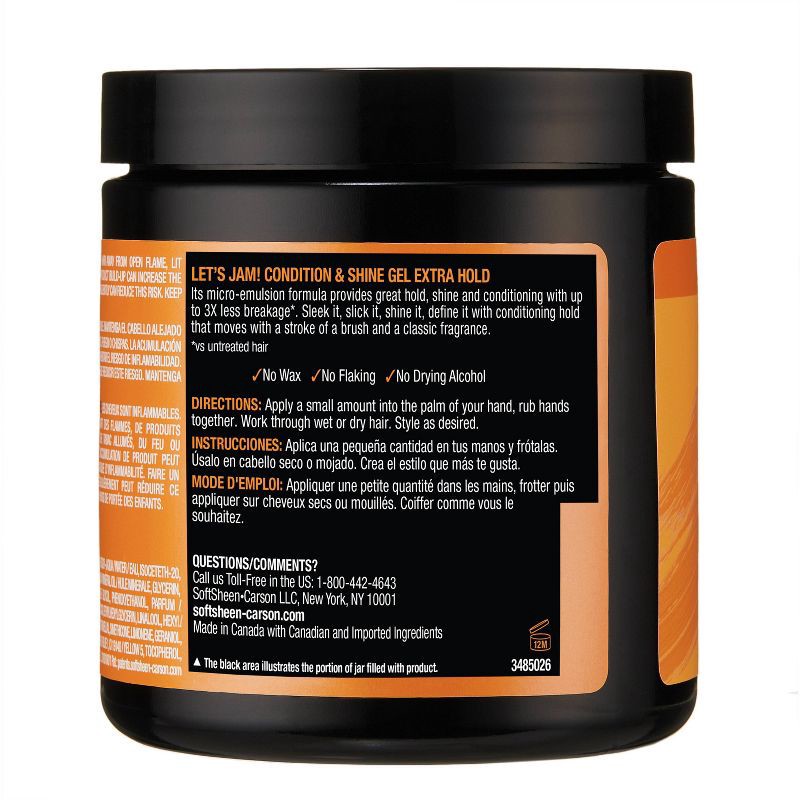 slide 5 of 7, Let's Jam! Conditioning & Shine Extra Hold Styling Hair Gel - 14oz, 14 oz