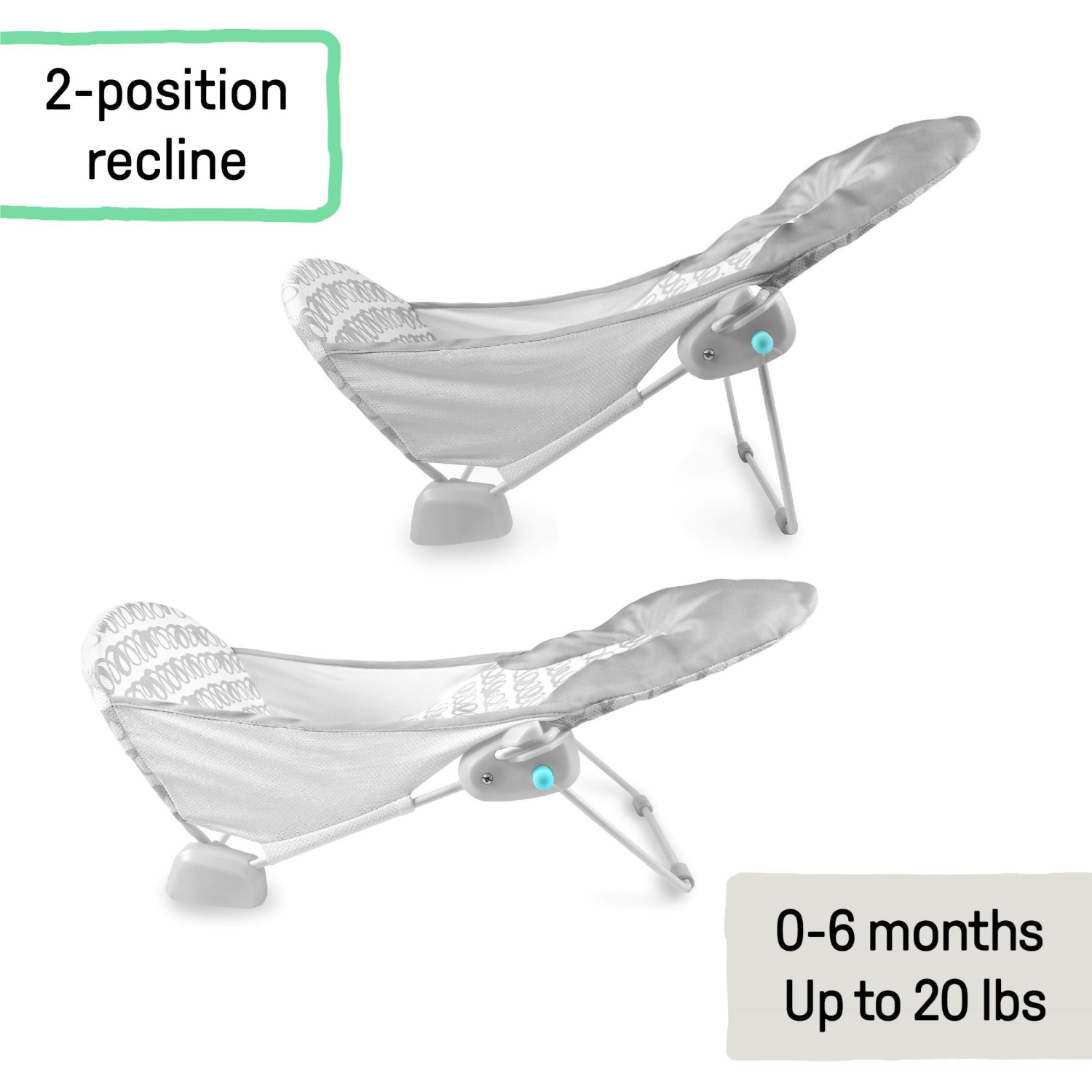 slide 2 of 5, Summer FoldAway 2-Position Infant Bather, 1 ct