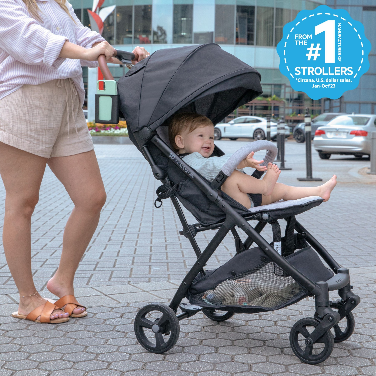 slide 2 of 4, Ingenuity Summer Self Folding Compact Stroller 1 ea, 1 ct