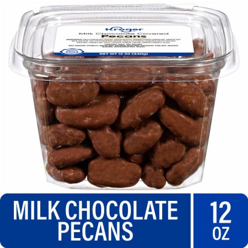 slide 1 of 1, Kroger® Milk Chocolate Covered Pecans, 12 oz