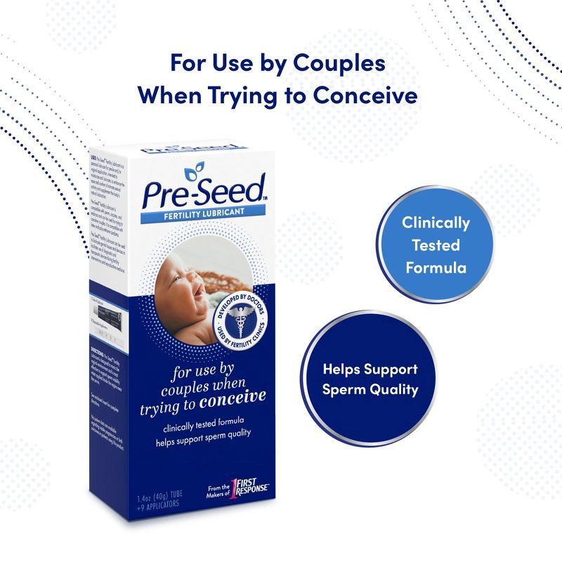 slide 4 of 8, PreSeed Fertility Friendly Lube for Women Trying to Conceive - 1.4oz, 1.4 oz