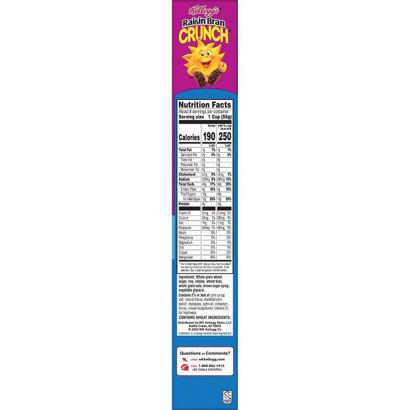 slide 12 of 14, Kellogg's Raisin Bran Crunch Original Breakfast Cereal - 15.4oz, 15.4 oz