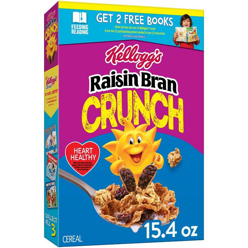 slide 13 of 13, Kellogg's Raisin Bran Crunch Original Breakfast Cereal - 15.4oz, 15.4 oz