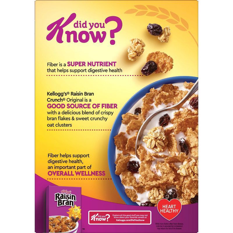 slide 4 of 13, Kellogg's Raisin Bran Crunch Original Breakfast Cereal - 15.4oz, 15.4 oz