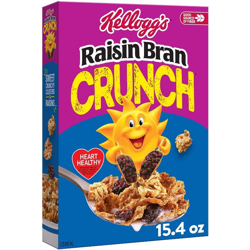 slide 1 of 13, Kellogg's Raisin Bran Crunch Original Breakfast Cereal - 15.4oz, 15.4 oz