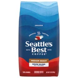 Seattle's Best Coffee Medium Roast Ground 100% Arabica Breakfast Blend Coffee 12 oz