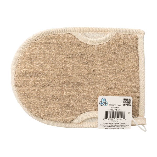 slide 8 of 13, Katelle Spa Bamboo Fiber Bath Mitt, 1 ct