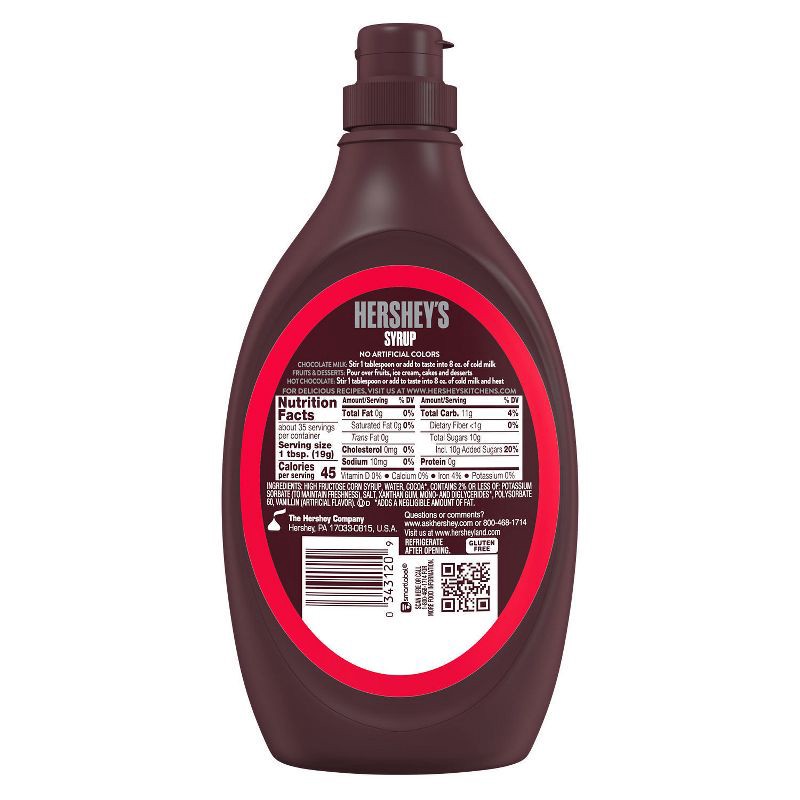 slide 3 of 7, Hershey's Syrup Genuine Chocolate Flavor - 24oz, 24 oz