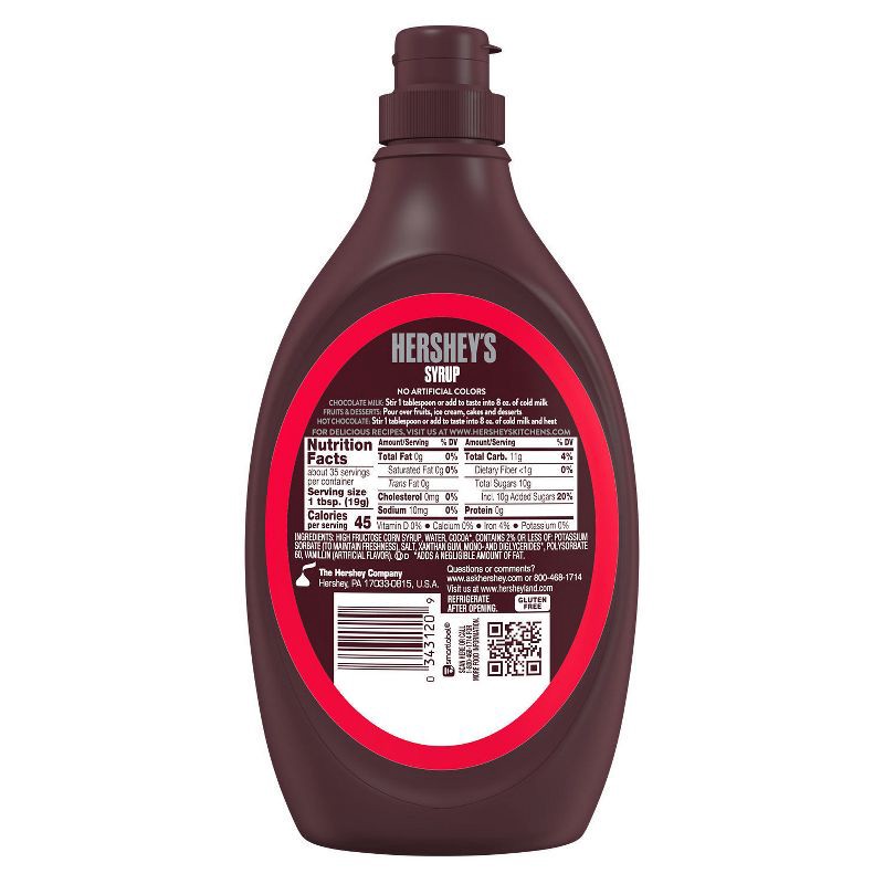 slide 4 of 7, Hershey's Syrup Genuine Chocolate Flavor - 24oz, 24 oz